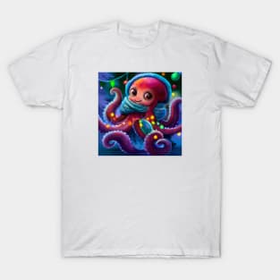 Cute Octopus Drawing T-Shirt